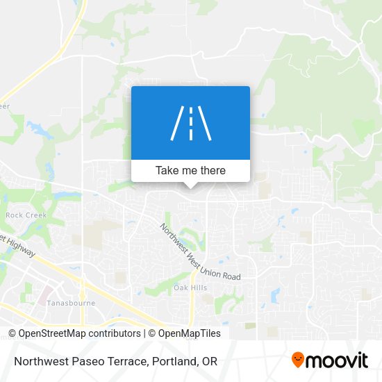 Northwest Paseo Terrace map