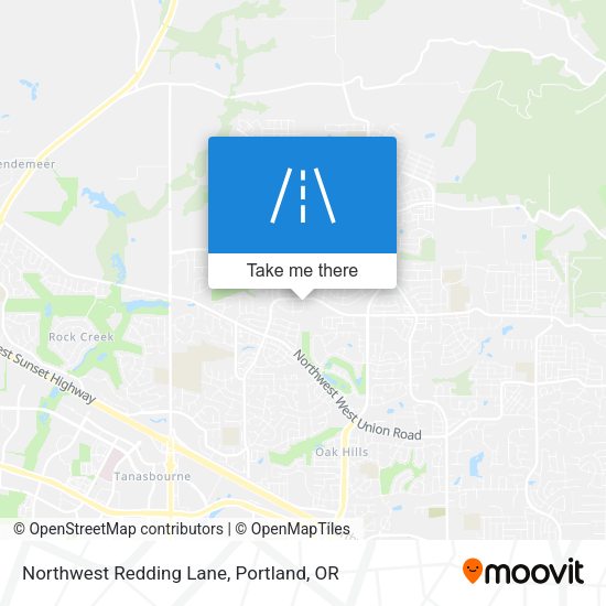Mapa de Northwest Redding Lane