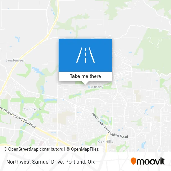 Northwest Samuel Drive map