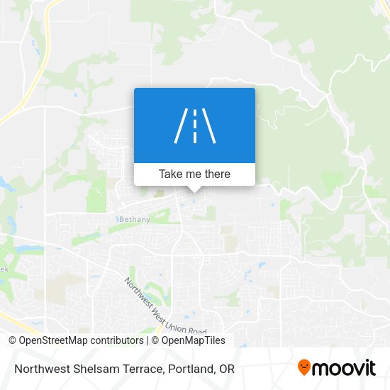 Northwest Shelsam Terrace map