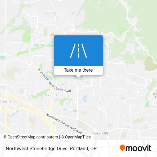 Mapa de Northwest Stonebridge Drive