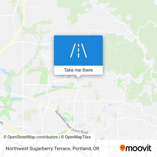 Northwest Sugarberry Terrace map