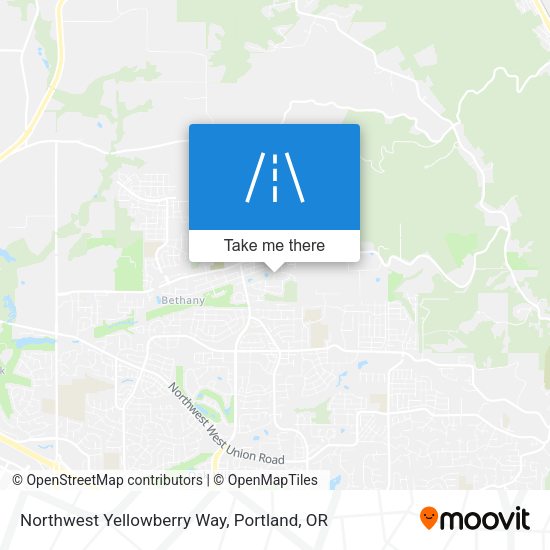 Northwest Yellowberry Way map