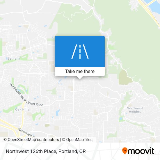 Mapa de Northwest 126th Place