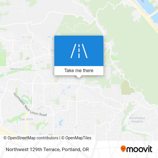 Northwest 129th Terrace map