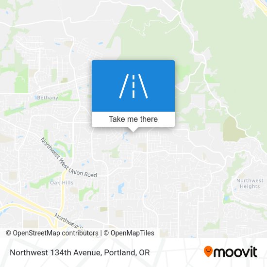 Northwest 134th Avenue map