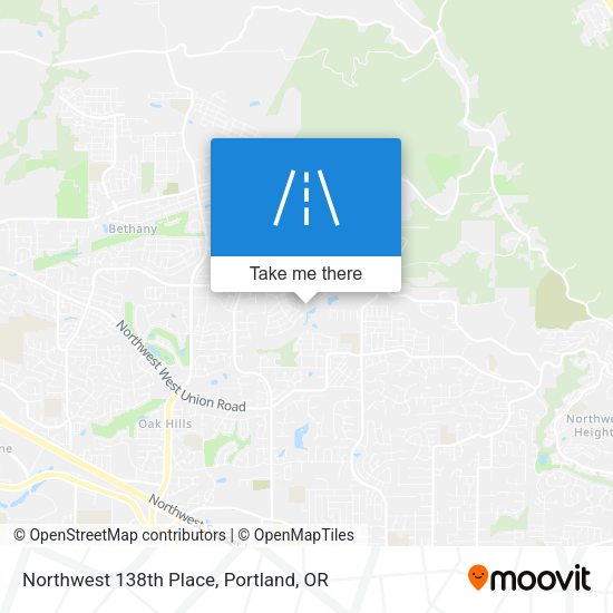 Mapa de Northwest 138th Place
