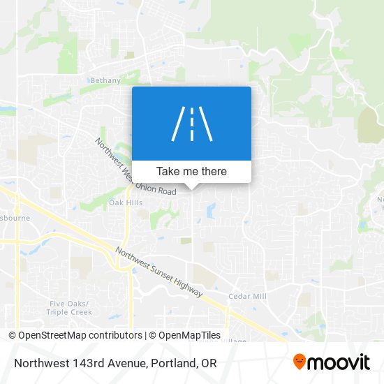 Mapa de Northwest 143rd Avenue