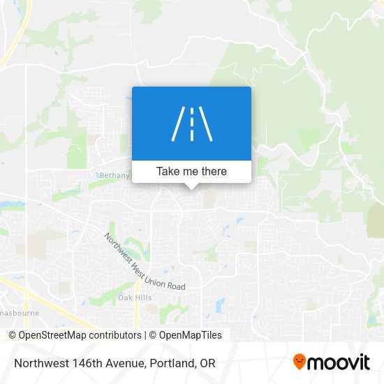 Northwest 146th Avenue map