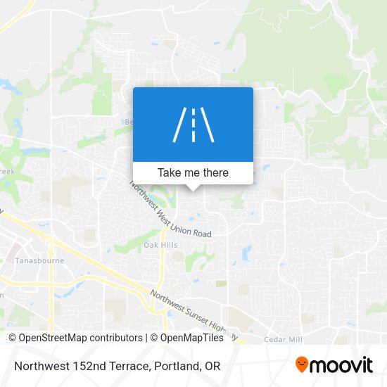 Mapa de Northwest 152nd Terrace