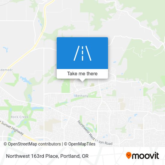 Mapa de Northwest 163rd Place