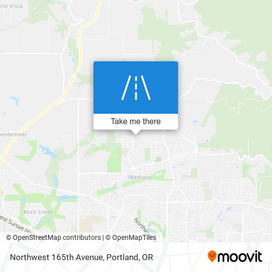 Northwest 165th Avenue map