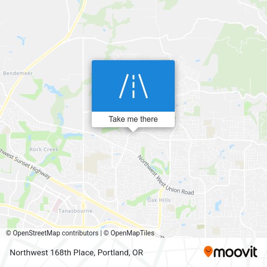 Mapa de Northwest 168th Place