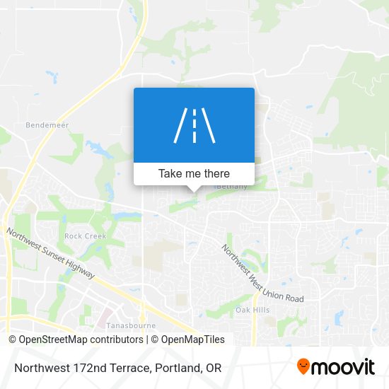 Northwest 172nd Terrace map
