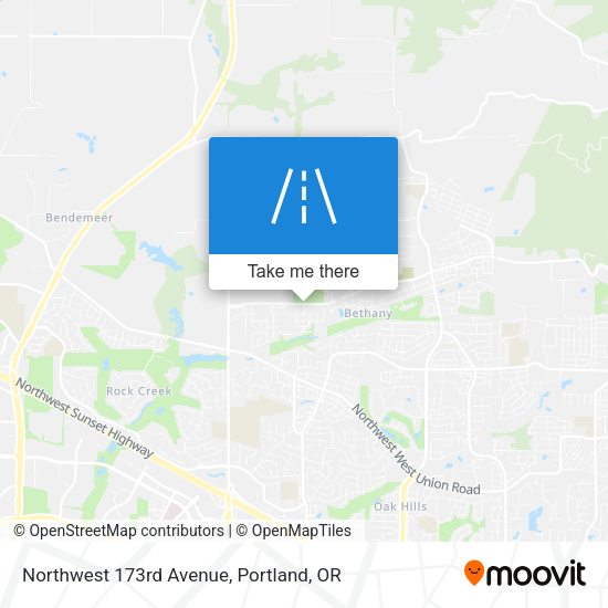 Northwest 173rd Avenue map