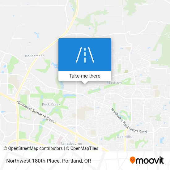Northwest 180th Place map