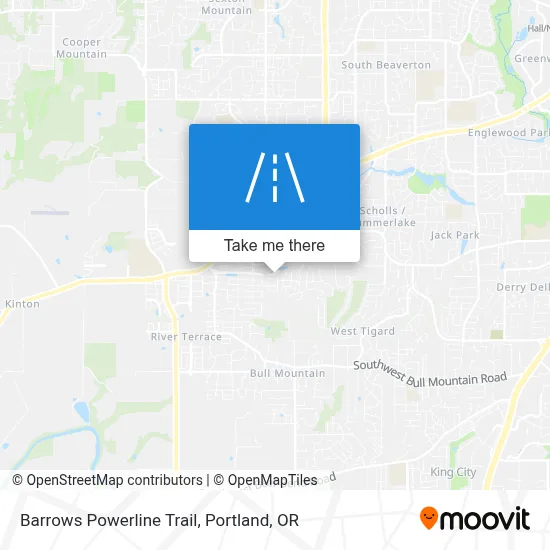 Barrows Powerline Trail map