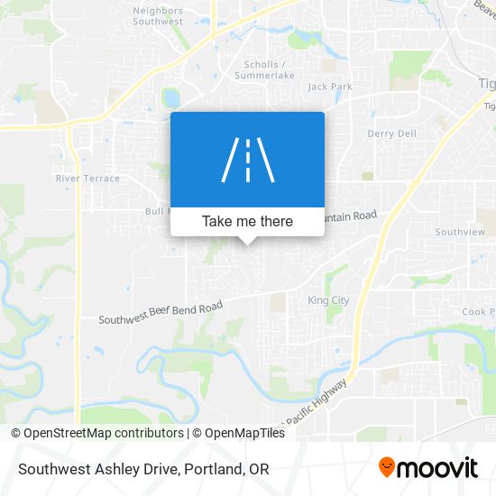 Southwest Ashley Drive map