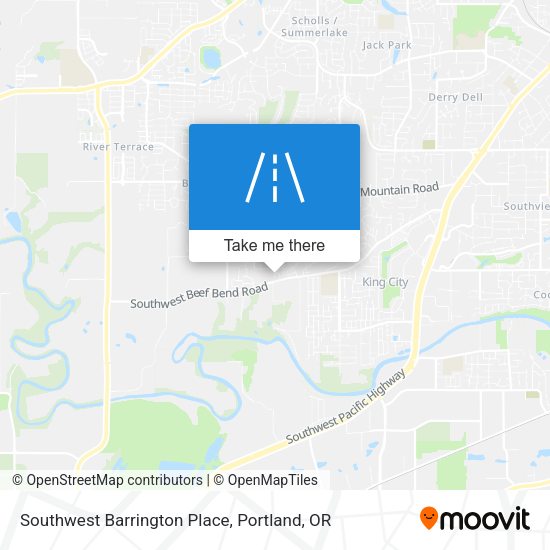 Southwest Barrington Place map