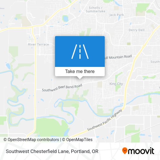 Southwest Chesterfield Lane map
