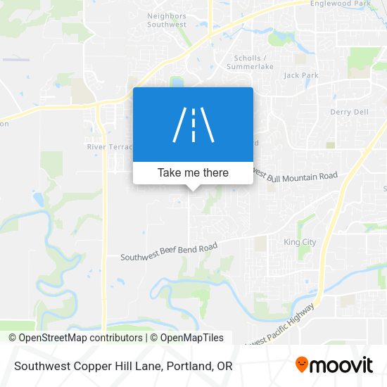 Mapa de Southwest Copper Hill Lane
