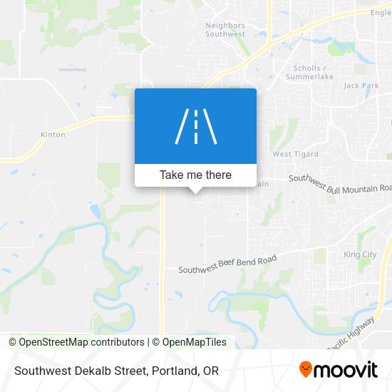 Southwest Dekalb Street map