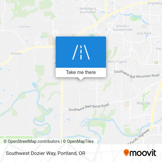 Southwest Dozier Way map