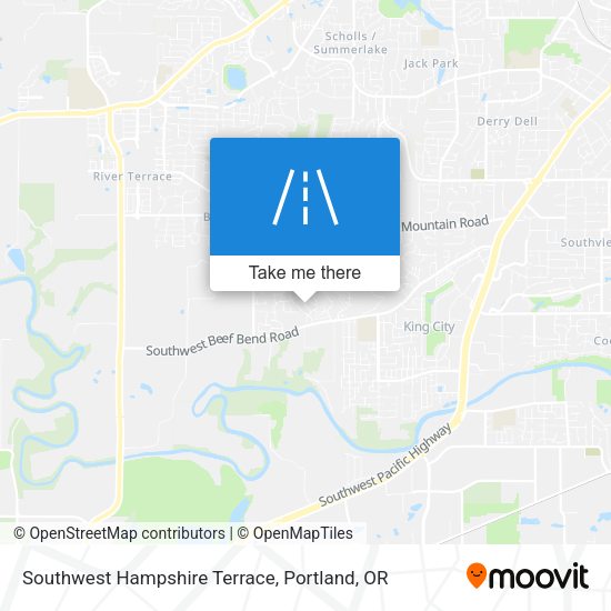 Mapa de Southwest Hampshire Terrace