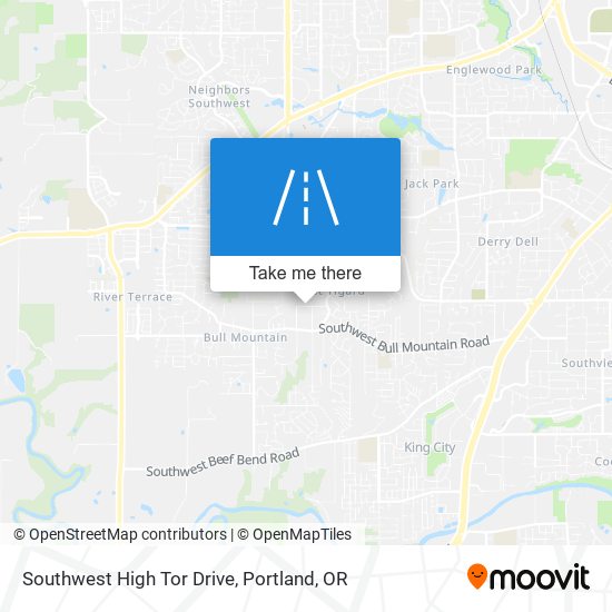 Mapa de Southwest High Tor Drive