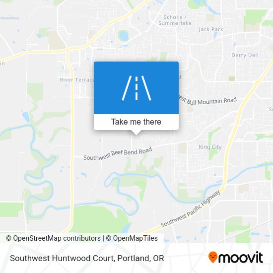 Southwest Huntwood Court map