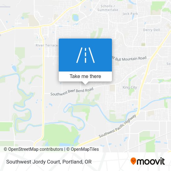 Mapa de Southwest Jordy Court