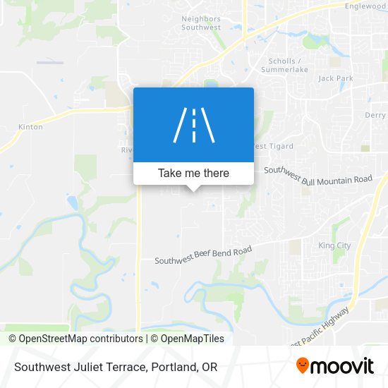 Southwest Juliet Terrace map
