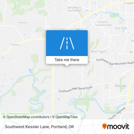 Southwest Kessler Lane map