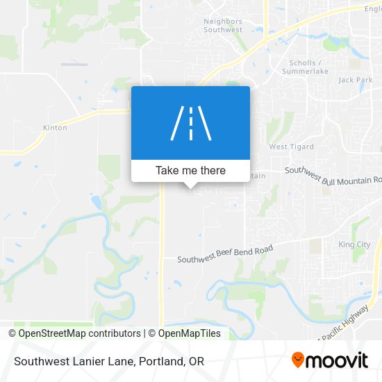 Southwest Lanier Lane map