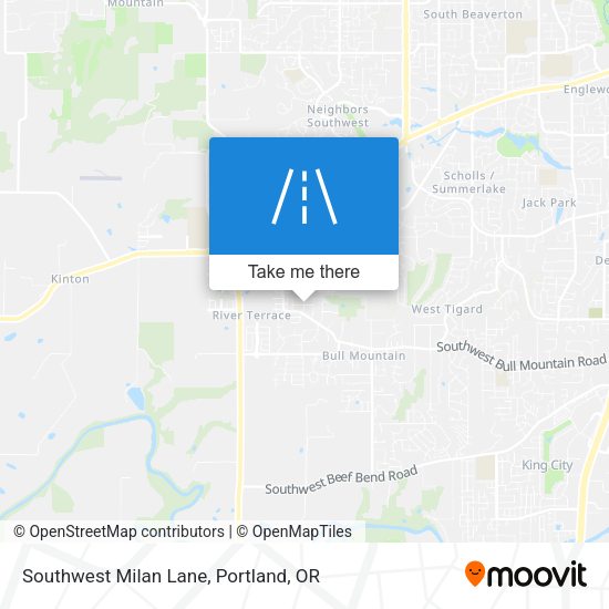 Southwest Milan Lane map