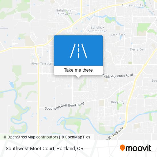 Mapa de Southwest Moet Court