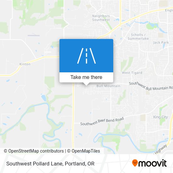 Southwest Pollard Lane map