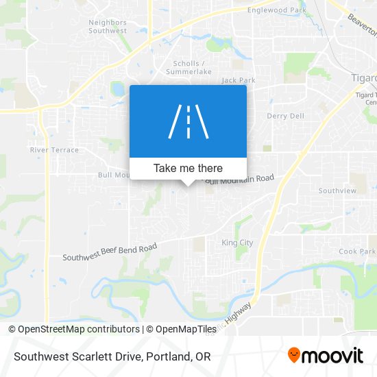 Southwest Scarlett Drive map