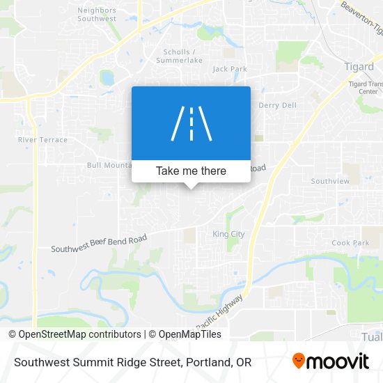 Mapa de Southwest Summit Ridge Street