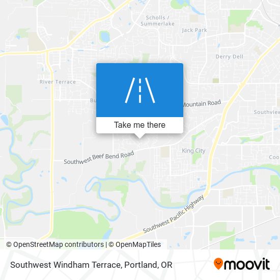 Mapa de Southwest Windham Terrace