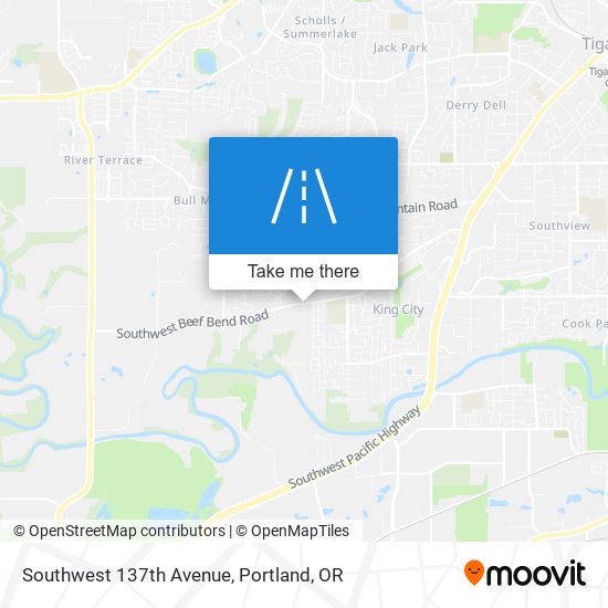 Southwest 137th Avenue map