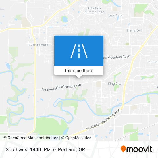 Mapa de Southwest 144th Place