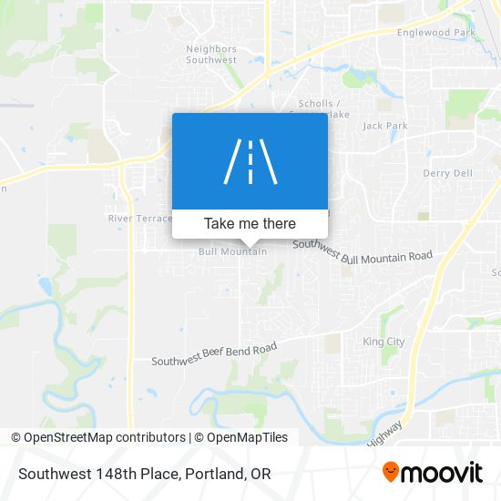 Southwest 148th Place map