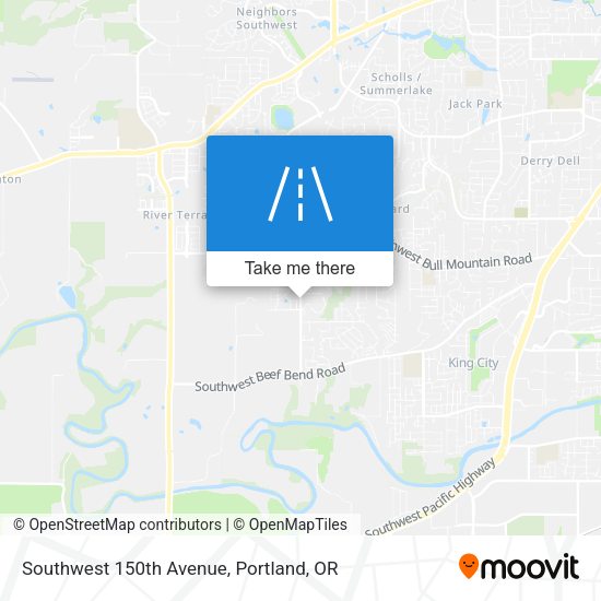 Southwest 150th Avenue map