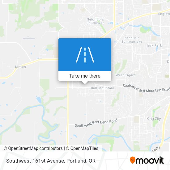 Southwest 161st Avenue map