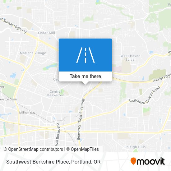 Mapa de Southwest Berkshire Place