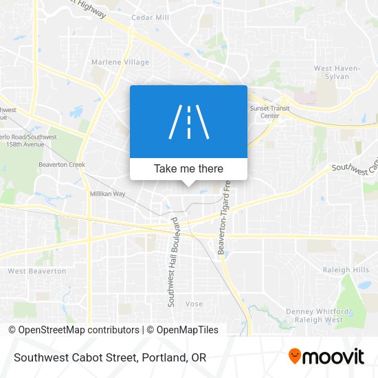 Mapa de Southwest Cabot Street