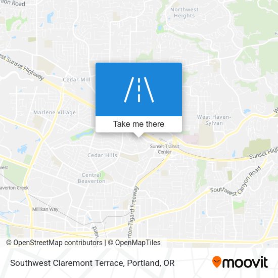 Mapa de Southwest Claremont Terrace