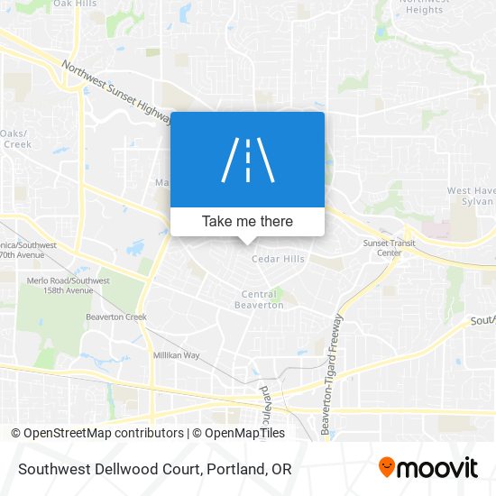 Southwest Dellwood Court map