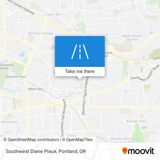 Southwest Diane Place map